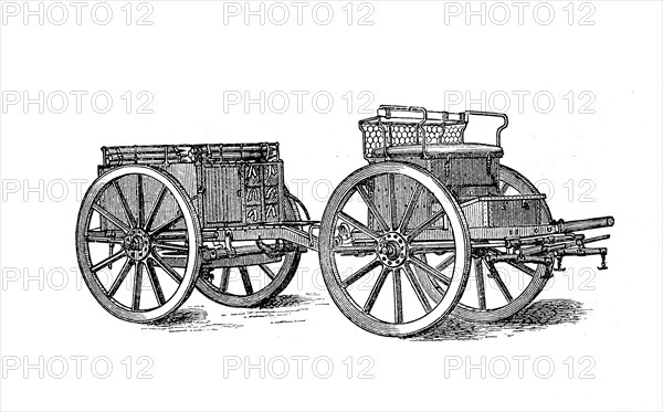 Austrian artillery ammunition wagon
