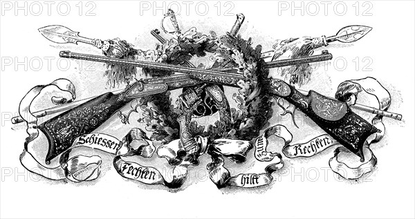 Symbolism of the shooting clubs in 1880