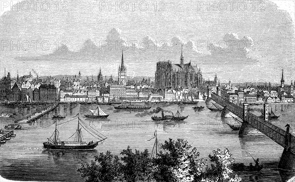 Cologne on the Rhine in 1870