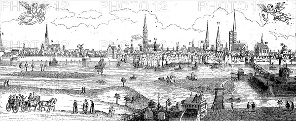 Bremen in the Middle Ages in 1620