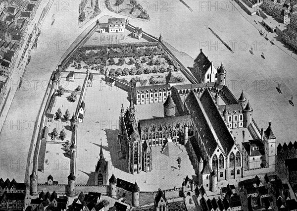 Reconstruction of the royal palace in Paris