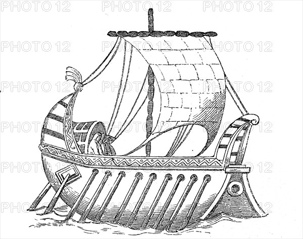 Danish ship from the 9th century