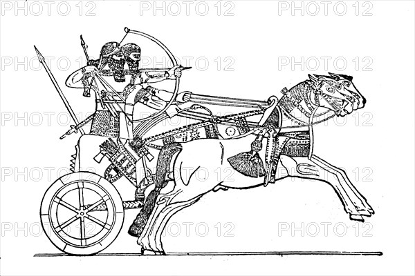 War chariot of the Assyrians