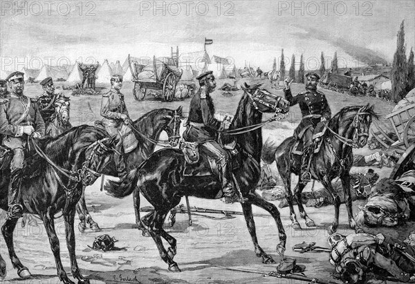 Albert of Saxony in the conquered camp of Beaumont