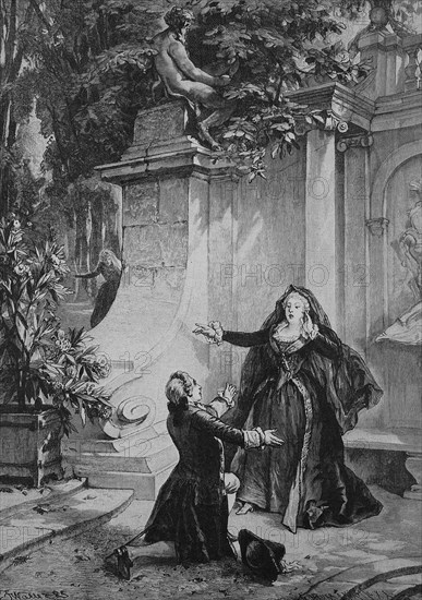 Illustration to the story Das Scherenrecht by Otto Sigl / Illustration zu der Erzählung Das Scherenrecht von Otto Sigl