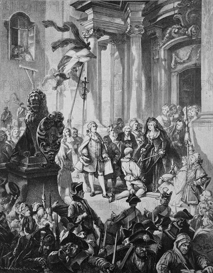 Illustration to the story Das Scherenrecht by Otto Sigl / Illustration zu der Erzählung Das Scherenrecht von Otto Sigl