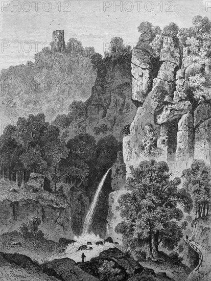 Landscape near Nideck Castle