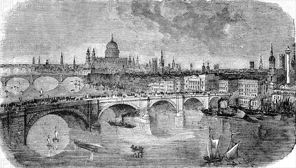 The new London Bridge over the Thames