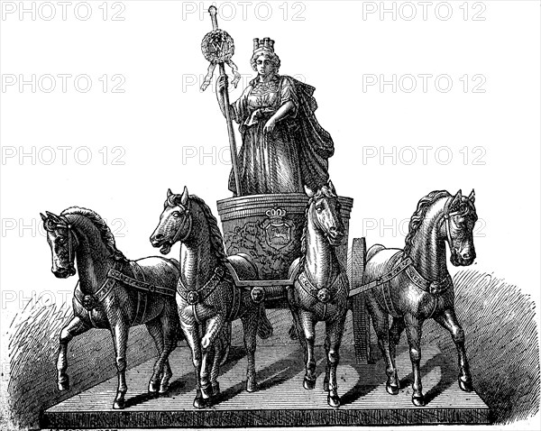 The Quadriga at the ducal palace of Braunschweig
