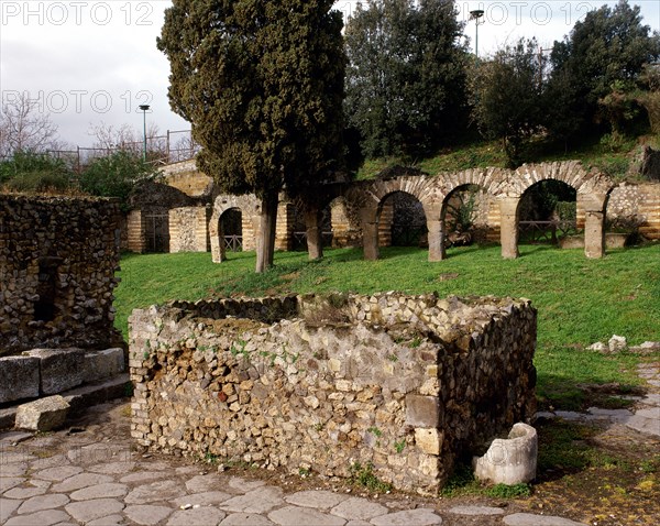 Pompeii, View of Street of Tombs, Campania