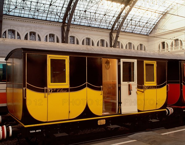 Railway of the short line from Barcelona to Mataro, 1849