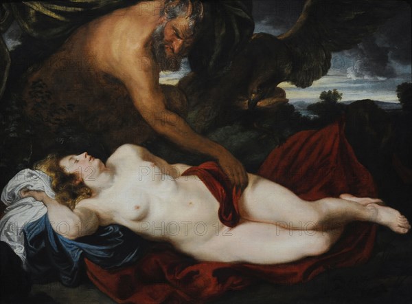 Jupiter as Satyr with Antiope, ca.1620, by Anthon Van Dyck