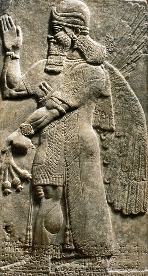 Relief depicting a winged genius