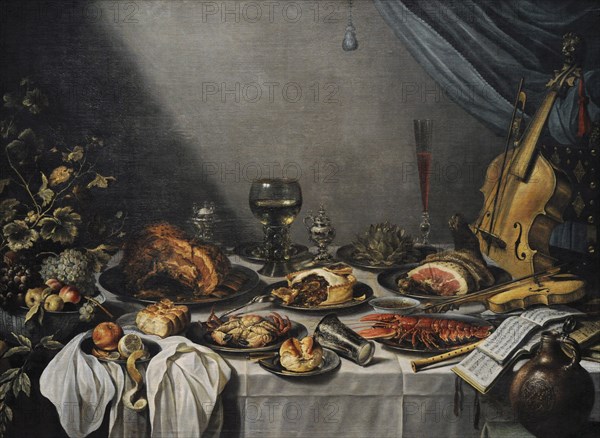 Still Life, 1653, by Pieter Claesz.
