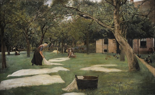 The Bleaching Ground, 1882, by Max Liebermann