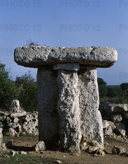 Taula of the Talaiotic Village of Torretrencada