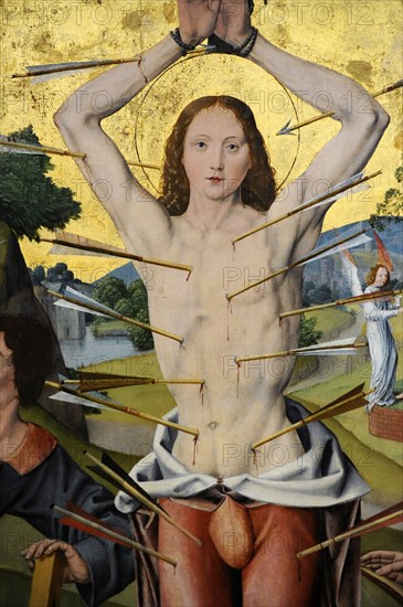 Altarpiece of Saint Sebastian, 1493-1494, by Master of the Holy Family