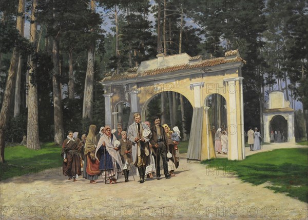 Pilgrims in the Vilnius Calvary