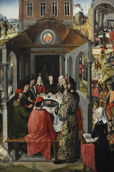 Triptych with scenes from the life of Job