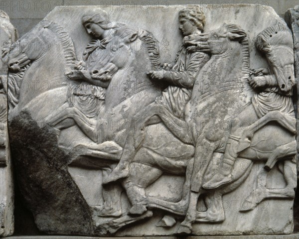 Parthenon. North Frieze. Horseman. Stone N XLIV