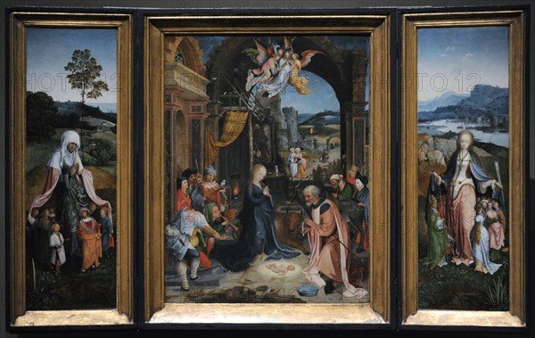 Triptych with Adoration of the Shepherds