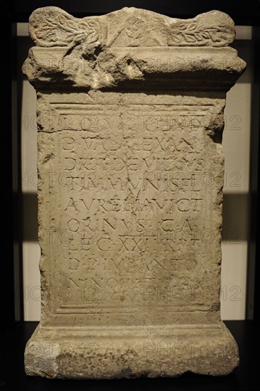 Altar for the god Jupiter and the genius of the Centuria of Valerius Alexander.