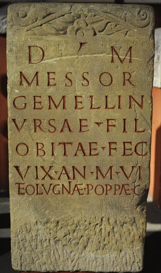 Funerary stele of Ursa and her mother.