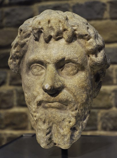 Bust of Roman Emperor Septimius Severus.