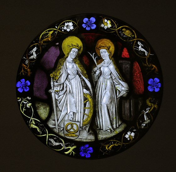 Saint Catherine and Saint Barbara.