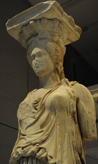 The Caryatid Porch of the Erechtheion.