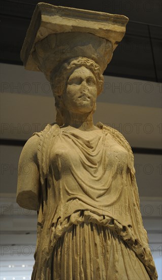 The Caryatid Porch of the Erechtheion.