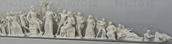 Reconstruction of the East pediment of Parthenon, Acropolis of Athens.