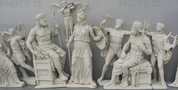 Reconstruction of the East pediment of Parthenon, Acropolis of Athens.