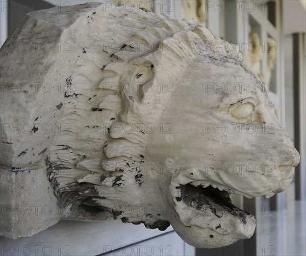 Lion-head waterspout of the Northeast corner of the Parthenon.