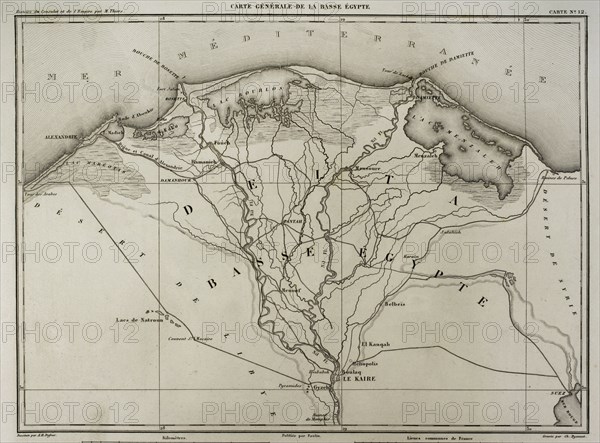Napoleonic map of Lower Egypt.