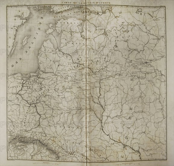 Napoleonic map of European Russia.