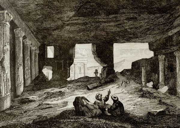 Interior of a sepulchre.