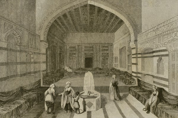 Damascus. Interior of a palace.