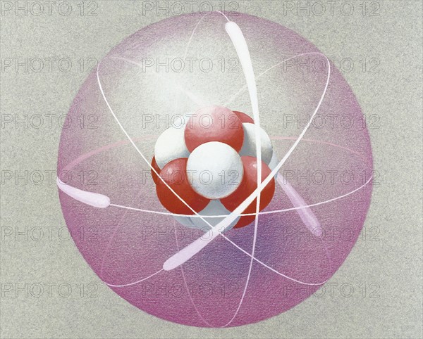 Depiction of an atom.