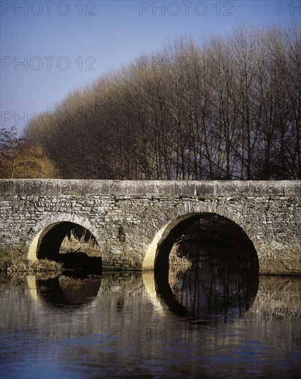 The Trespuentes Bridge over Zadorra River.