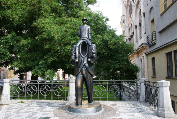 Memorial of the novelist Franz Kafka.