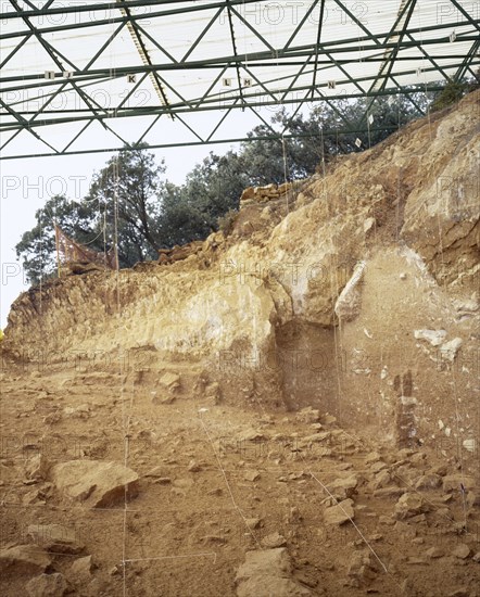 Archeological Site of Atapuerca. 'Railway Trench'.