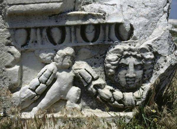 Fragment of the theater frieze.