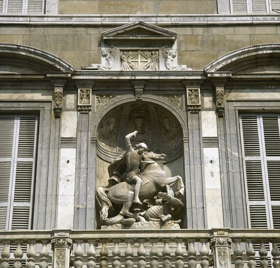 Sculpture of St. George.