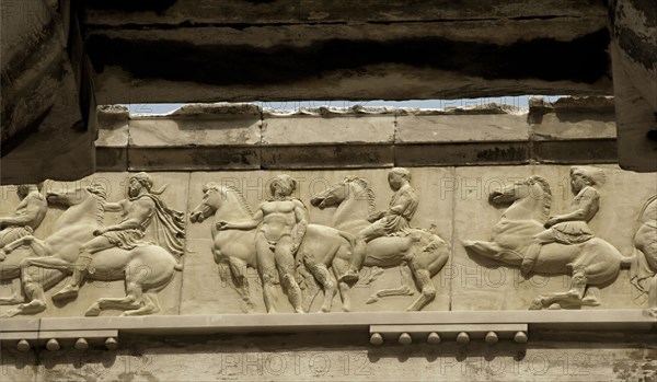 High-reliefs, under direction of Phidias.
