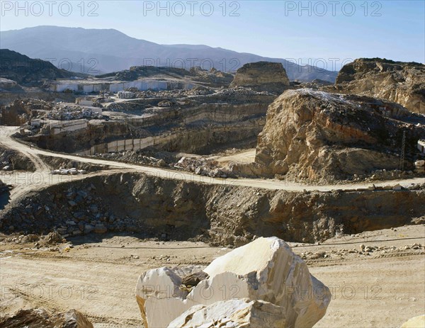 Marble quarry.