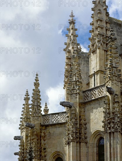 Pinnacles and gargoyles.