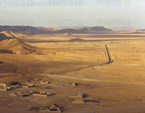 Panoramic view of the Syrian Desert.