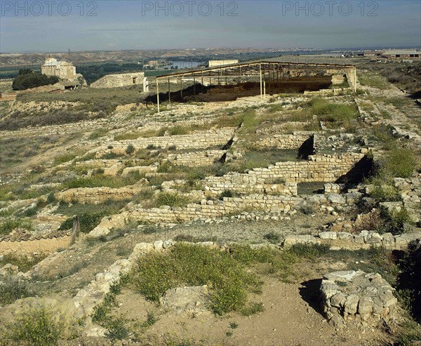 View of ruins. Velilla de Ebro.