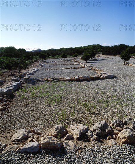 Roman occupation of port of Sanitja. Military camp.